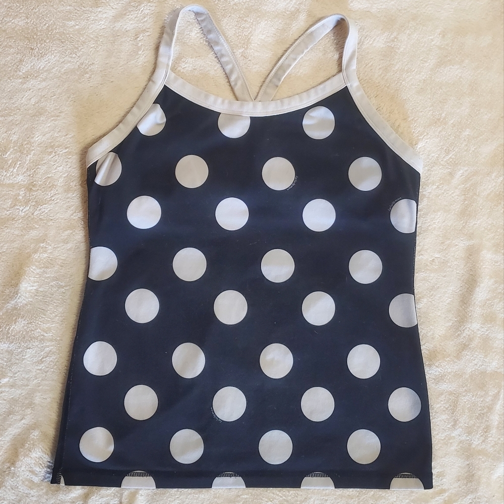 Lululemon Tank Top Size 10 Black & White